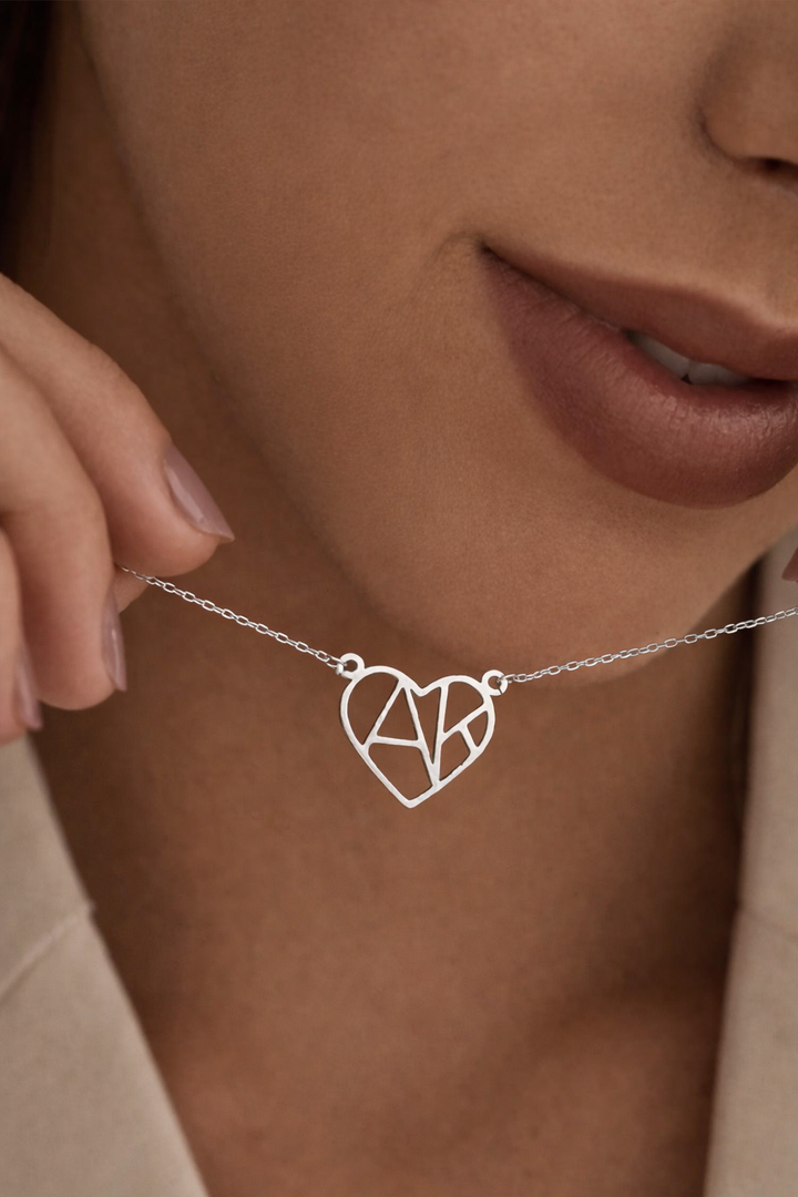 Collier Cœur et Initiales