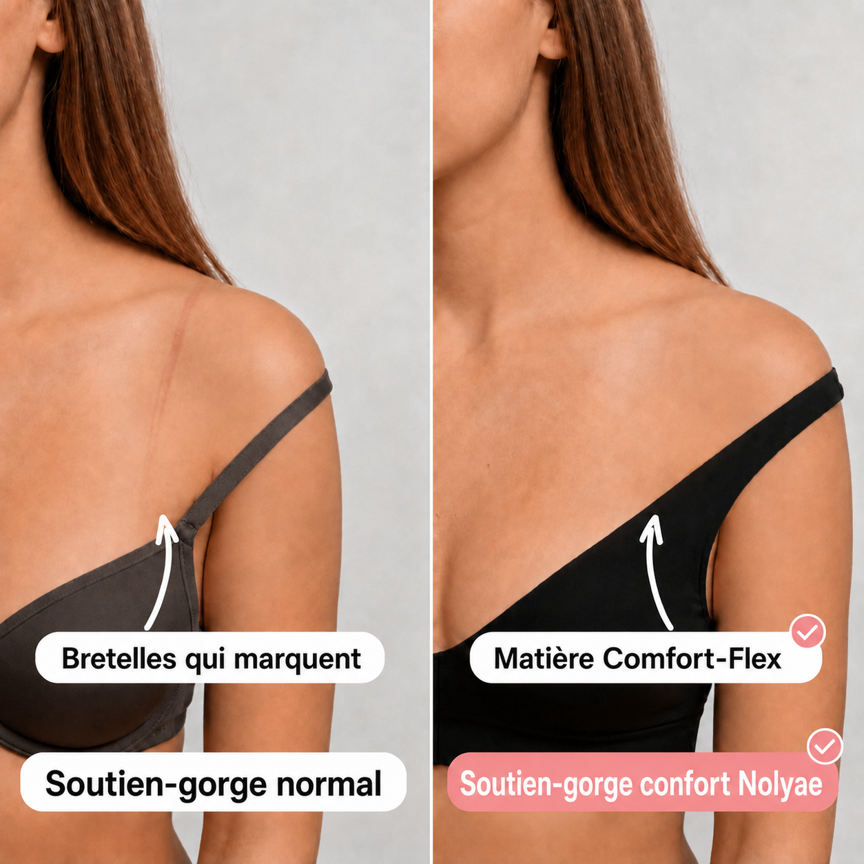 Soutien-gorge confort Nolyae sans coutures et sans armatures