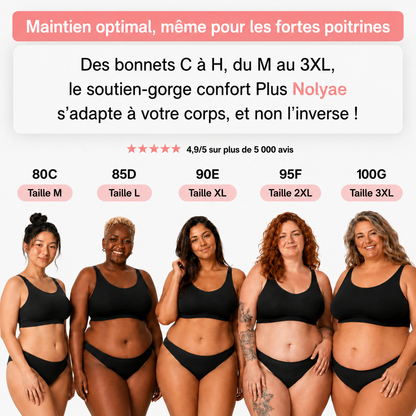 Soutien-gorge confort plus sans coutures et sans armatures