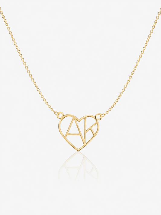 Collier Cœur et Initiales