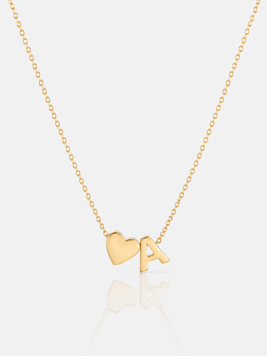 Collier Cœur avec Initiale