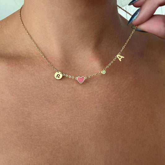 Collier Initiale Cœur