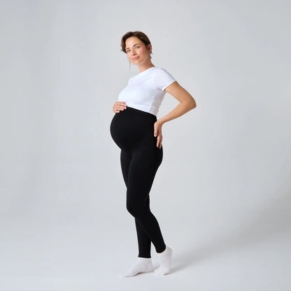 noir | Soulage le ventre et le dos | Le maillage spécial soutient doucement ton ventre de future maman et soulage ainsi le bas de ton dos.