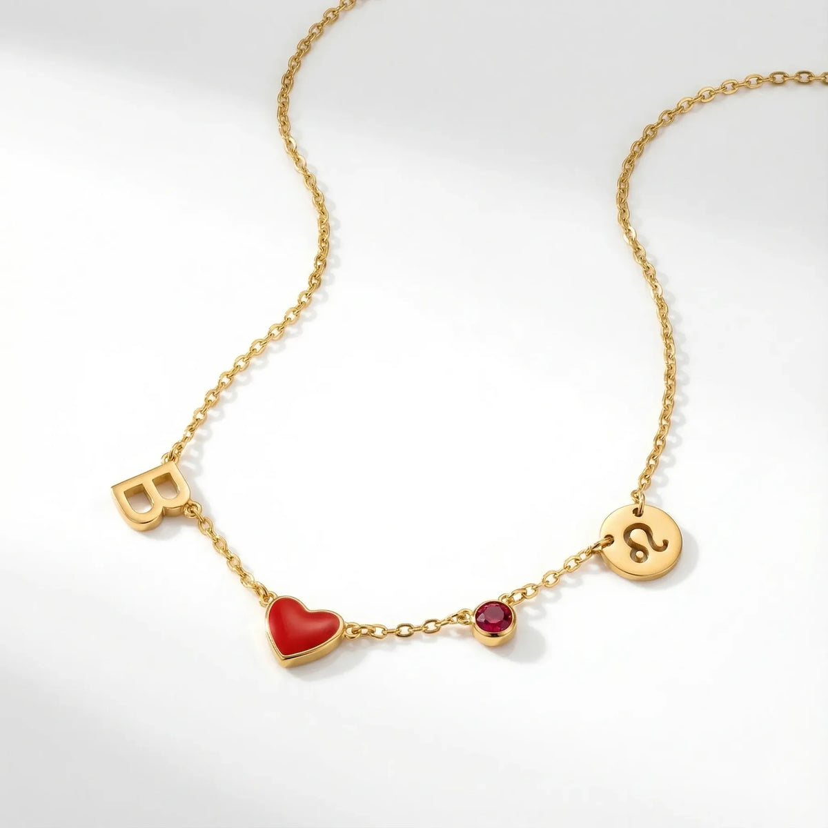 Collier Initiale Cœur