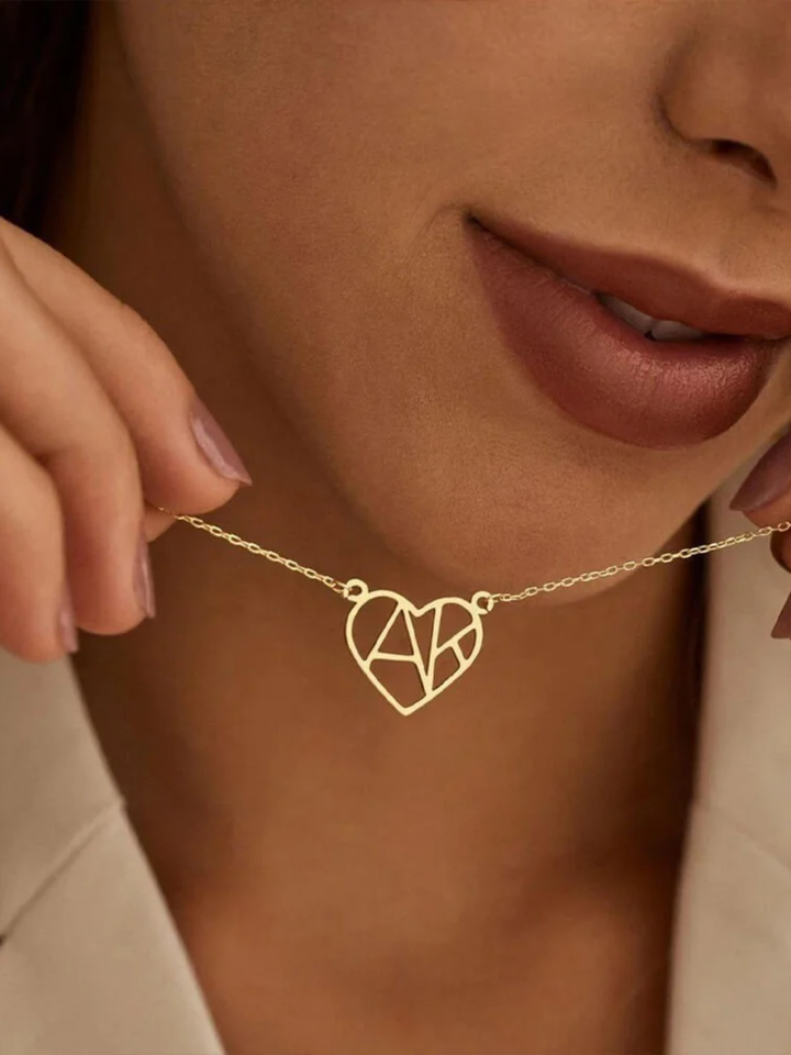 Collier Cœur et Initiales