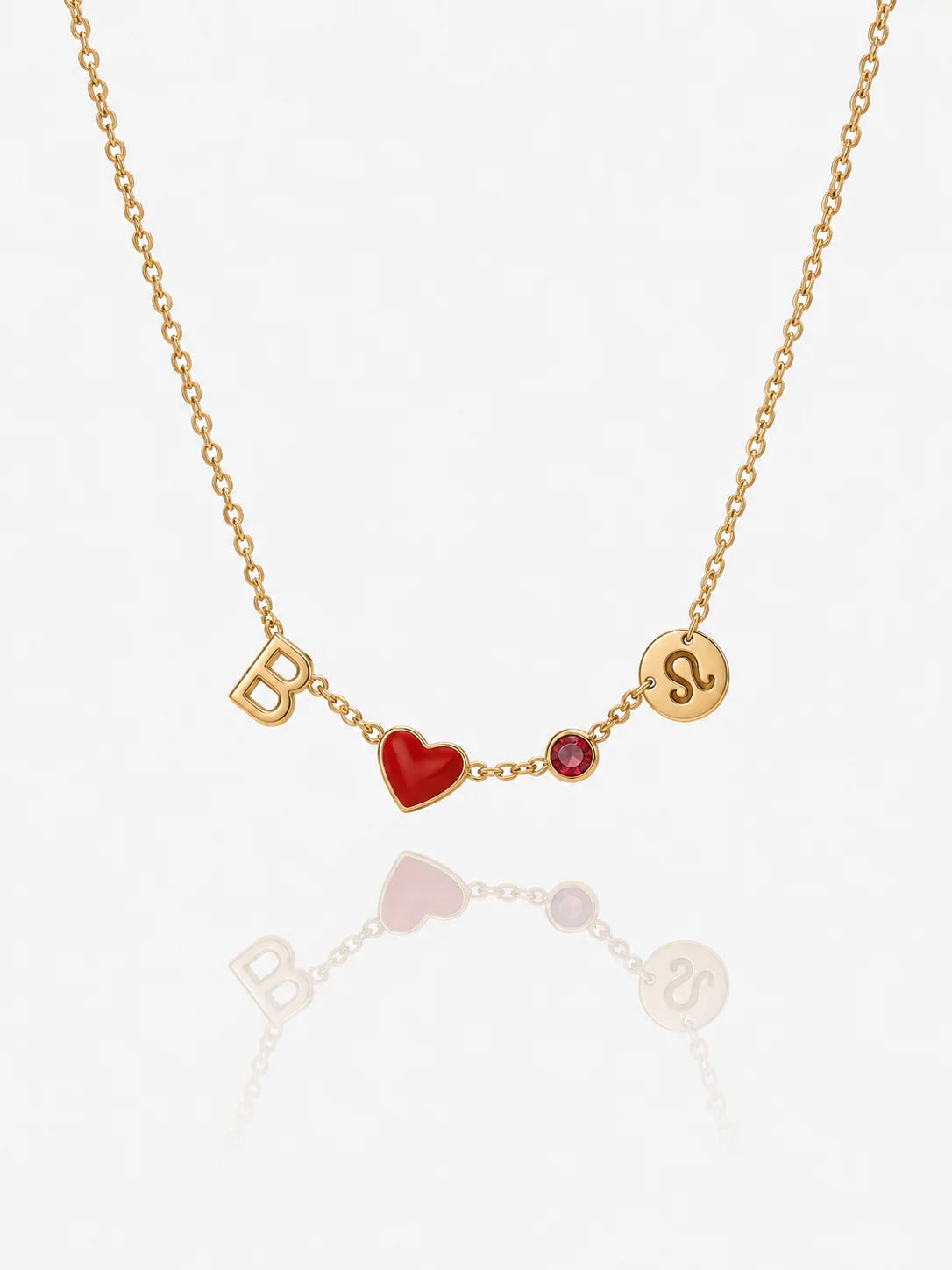 Collier Initiale Cœur
