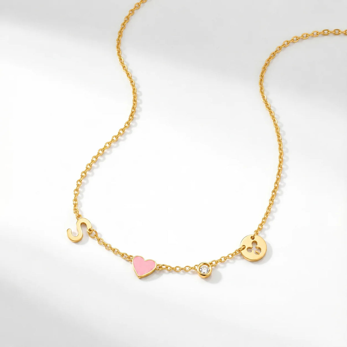 Collier Initiale Cœur