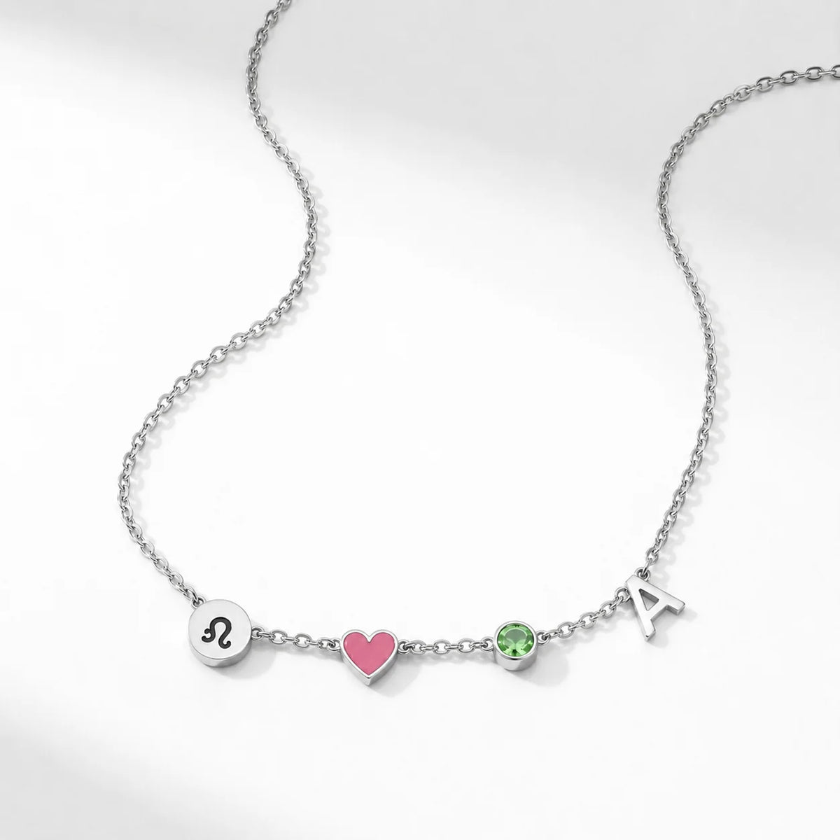 Collier Initiale Cœur